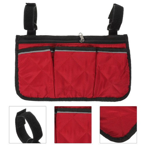 Mobility Scooter Wheelchair Storage Side Bag Travel Walker for Carrier