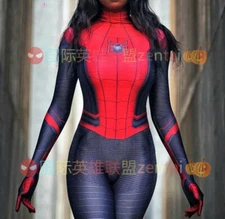 2022 Spider-woman No Way Home Jumpsuit Cosplay Costume Bodysuit Halloween Adult
