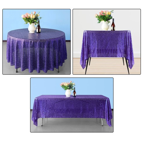 Sequin Glitter Tablecloth Sparkle Table Cloth Cover Wedding Birthday Party Decor - Picture 78 of 147