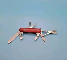 Victorinox 91mm Super Tinker Swiss Army Knife - Pre-1991 / No Hook Version - Red