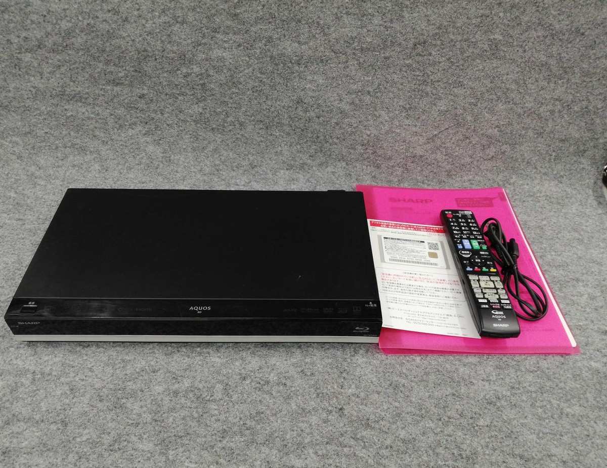 動作品 シャープ BDーW1800 1TB 2番組同時録画 新品リモコン付
