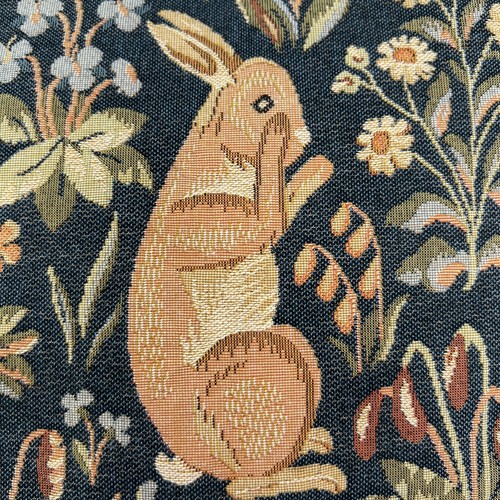 Vintage Rabbit French Medieval Style Tapestry Floral Pillow Cushion 8"×8" Easter - Bild 2 von 5
