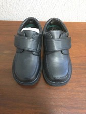 White Cross Official School Shoes 1029 BLACK - MONK STRAP BOYS Size: 9 NIB