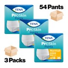 TENA Proskin Pants Normal Medium Adult Nappies 3 Packs of 18 Incontinence Pants