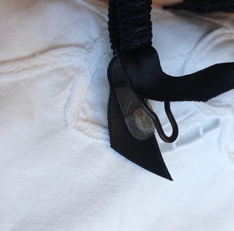 Новый Simone Perele черный кружевной подвеска ремень подвязки размер S - Изображение 4 из 4