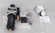 Numatics Flexiblok P22B-03GMQ Regulator/filter & L12BA452B000061 Solenoid Valve