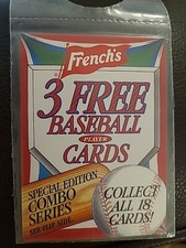 Vintage 1992 French's Special Editions Combo Series Baseball Cards Rare 1 Pack