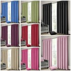 Thermal Tape Top Pencil Pleat Plain Curtain Pair Fully Lined WITH TAILOR JOINT