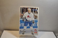 1990-91 Petro Canada Postcard Quebec Nordiques hockey # 20 claude Loiselle Auto