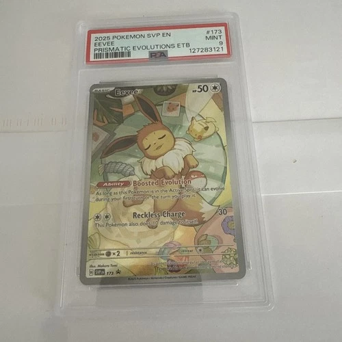 2025 POKEMON SVP EN-SV BLACK STAR PROMO #173 EEVEE PSA 9