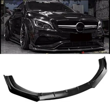 Car Front Bumper Lip Spoiler Splitter Body Kit Fit Mercedes-Benz Carbon Fiber