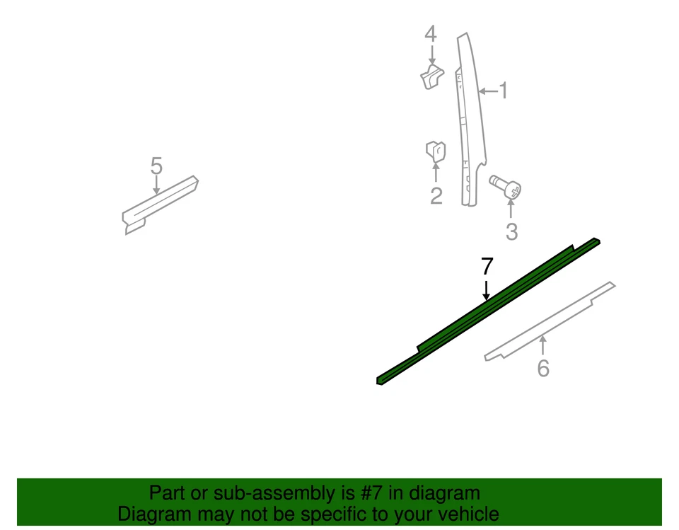 Cinturón Weather-Strip genuino Audi 8K0-837-477-F Foto 2 de 2
