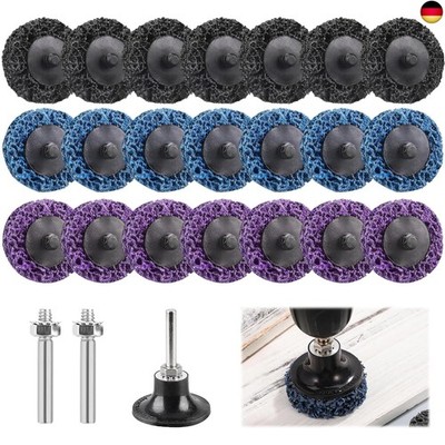 21 Stück CSD Scheibe Schleifscheibe 50mm Grobschleifscheibe/Lila/Blau/Schwarz