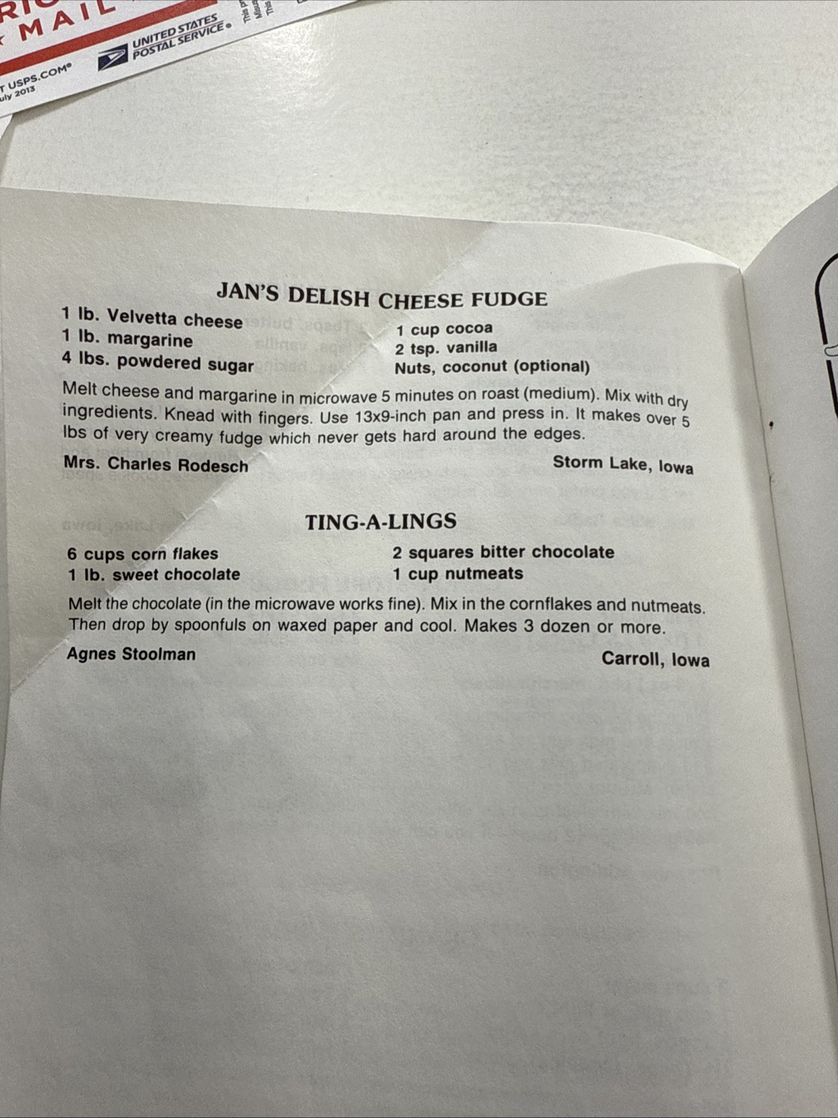 Iowa Holiday Cookbook Christmas ethnic VTG Dutch Raisin cookie Danish Abelskiver