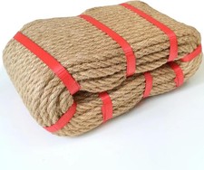 8mm Jute Twine Rope - 164ft Heavy Duty Natural Jute String for Gardening,