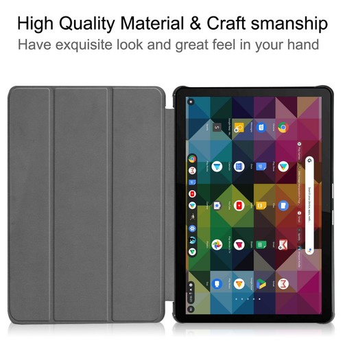 Housse pour Lenovo IdeaPad Duet Chromebook 10.1 pouces étui tablette Sleep/Wake rouge - Photo 3/9