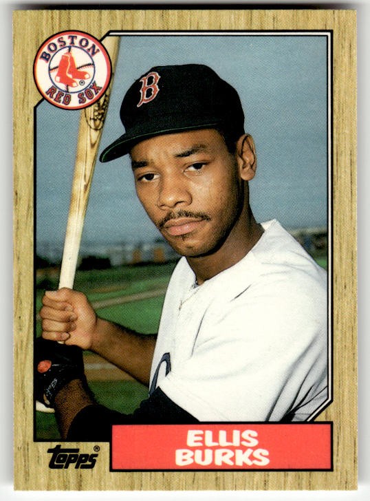 メジャーリーグ　カード　Ellis Burks 1987 Topps Traded Ellis Burks Rookie #14T Boston Red Sox RC | eBay