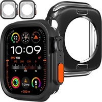 SchutzhüLle FüR Apple Watch 46Mm UltradüNn Soft TPU StoßFest Schwarz 2 StüCk
