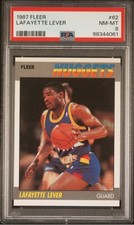 1987 Fleer Lafayette Fat Lever #62 PSA 8 NM-MT Denver Nuggets 