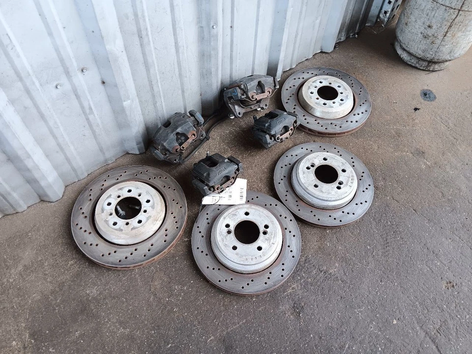 01-06 BMW E46 M3 ZCP Competition Brake Calipers With Rotors Set Front Rear OEM - Image 2 of 4