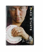 CARD STUNTS FEATURING BEN SALINAS DOUBLE SIDED DVD OVER 80 MOVES - MAGIC TRICKS