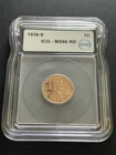 1938-S Lincoln Wheat Cent ICG MS66 RD Red San Francisco Mint 1c