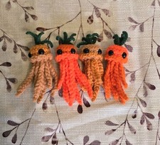 1 Handmade Crochet Jellyfish Carrot Top Easter Jellyfish Amigurumi Carrot Easter