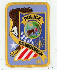 INDIANA IN EDINBURGH POLICE NICE SHOULDER PATCH SHERIFF