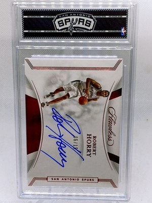 2019-20 Panini Flawless Flawless Finishes Ruby /15 Robert Horry #RHY Auto 