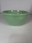 Vintage 1950s Fire King Oven Ware Jadeite 7” Mixing Bowl Beaded Edge Rim