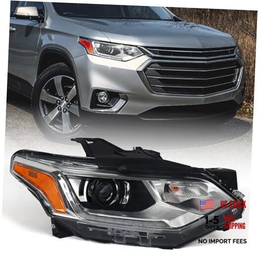 Xenon Headlights Assembley Compatible with Chevy Traverse Right Passenger Side