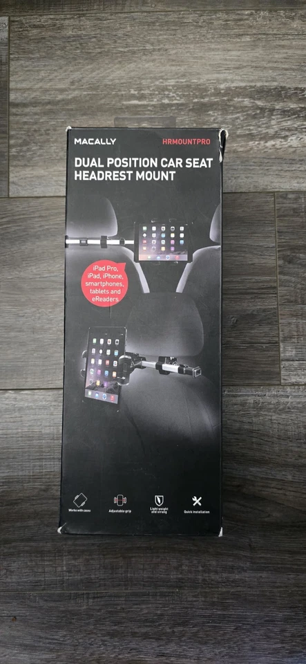 Macally Car Headrest Mount Holder for Apple iPad Pro/Air/Mini, Tablets, Nintendo - Image 4 of 4