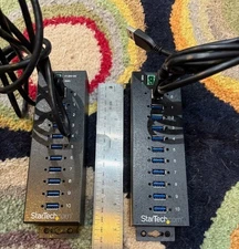 2 StarTech ST1030USBM 10 Port USB Hubs (USB-A) Metal case w 1 USB cable