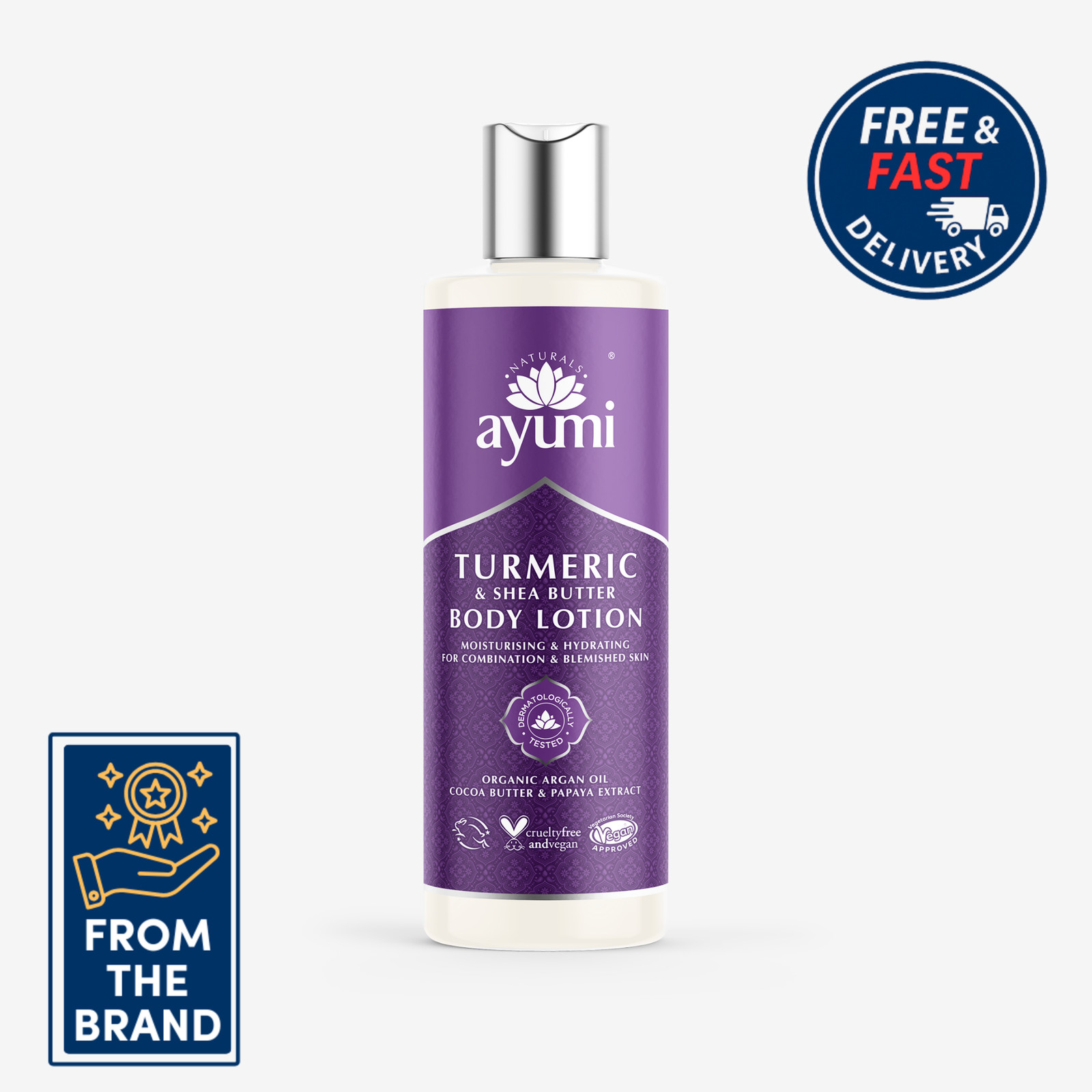 Ayumi Turmeric & Shea Butter Body Lotion | Moisturising and Hydrating | 250ml