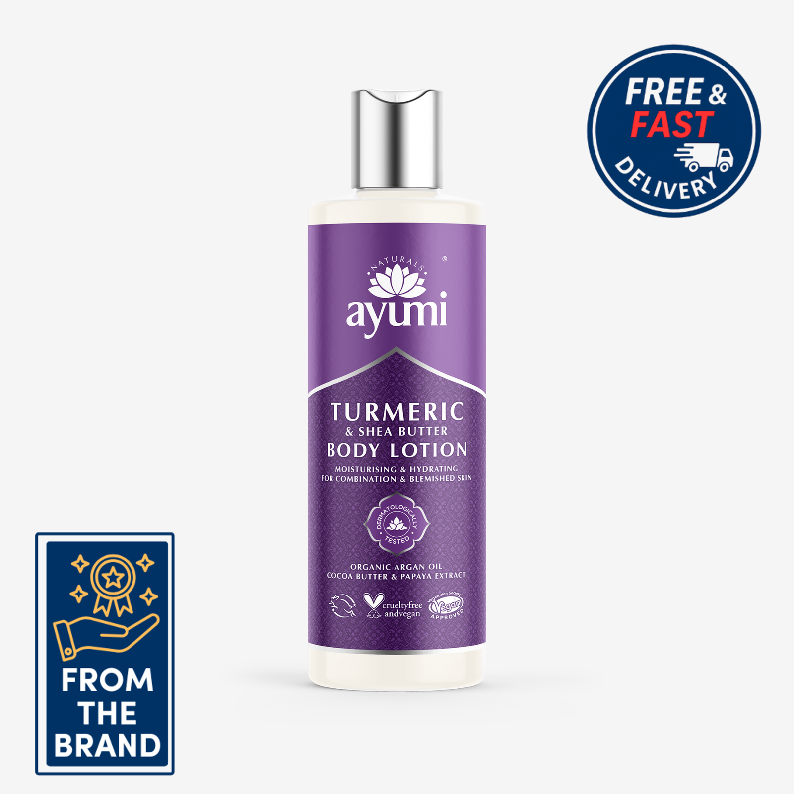 Ayumi Turmeric & Shea Butter Body Lotion | Moisturising and Hydrating | 250ml