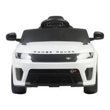 WHITE - BEST RIDE ON CARS FOR KIDS 12V RANGE ROVER LICENSED BATTERY POWERED