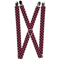 `Suspenders - 1.0`` - Checker Black/Honeysuckle Red` (Us Import) ACC NEU