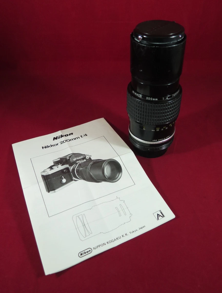 Nikon AI-S f/4 Camera Lenses 200mm Focal for sale | eBay