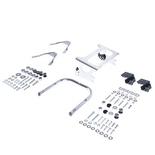 Chrome Detachable Two Up Tour Mounting Rack Fits 96-08 Harley Street Road - Picture 7 of 10