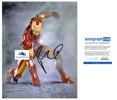 ROBERT DOWNEY JR AUTOGRAPH SIGNED 8x10 PHOTO MARVEL AVENGERS IRON MAN ...