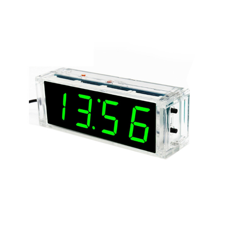 4 LED Digital Electronic Alarm Clock DIY Time Date Temperature And Light Control - Picture 5 of 11