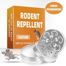 Rodent Repellent 2 Pack, Indoor Mice & Rat Deterrent Jars Home Use Ultrasonic