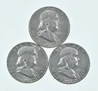Higher Grade - 1952 1952-D 1954 Franklin Half Dollar 90% SIlver Lot *167