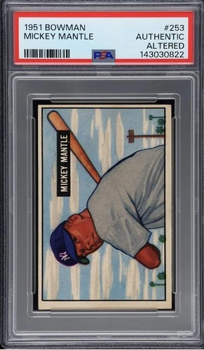 1951 Bowman Mickey Mantle #253 (RC) PSA AA