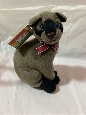 Dream Play Plush Stuffed Animal Rare Vintage Burmese Cat With Tags