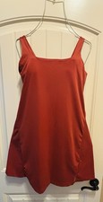 Old Navy Powersoft Athletic Dress in a Burn Sienna Color Built Shorts/Pockets