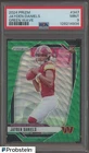 2024 Panini Green Wave Prizm #347 Jayden Daniels Commanders RC Rookie PSA 9