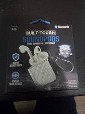 iHip Built-Tough SoundPods True Wireless Bluetooth Earphones NEW WHITE