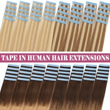 Invisible Tape in 100 Remy Human Hair Extensions 200G Thick Skin Weft Balayage