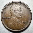 1916-S  LINCOLN CENT   XF+   BETTER DATE  #2374
